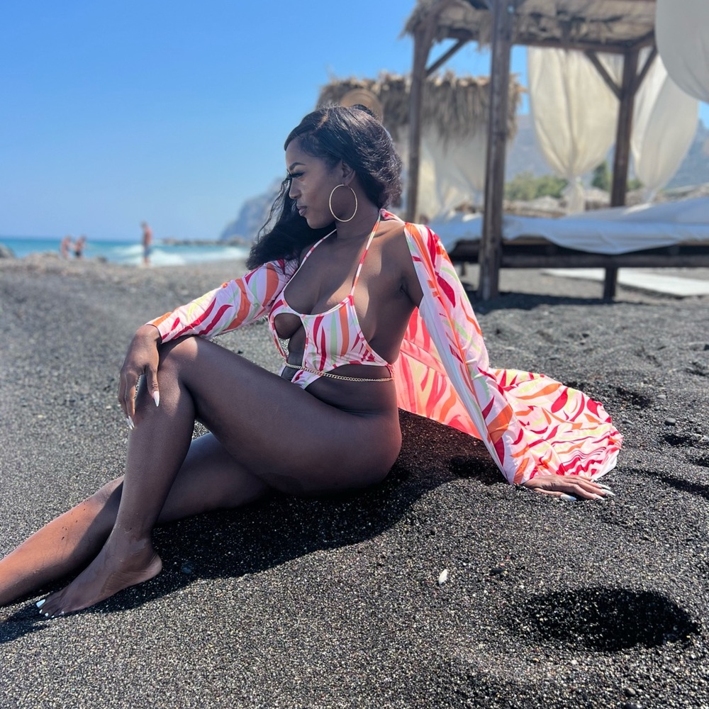 Swimsuit with coverup